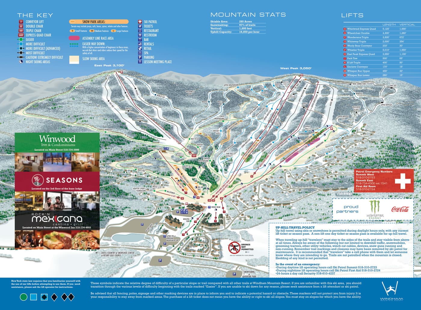 Windham Mountain Trail Map