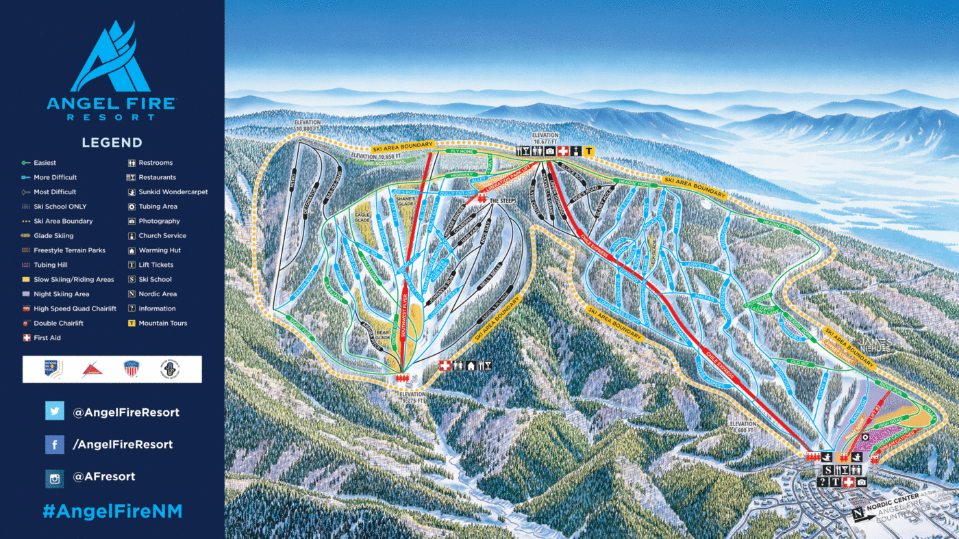 Angel Fire Resort Trail Map