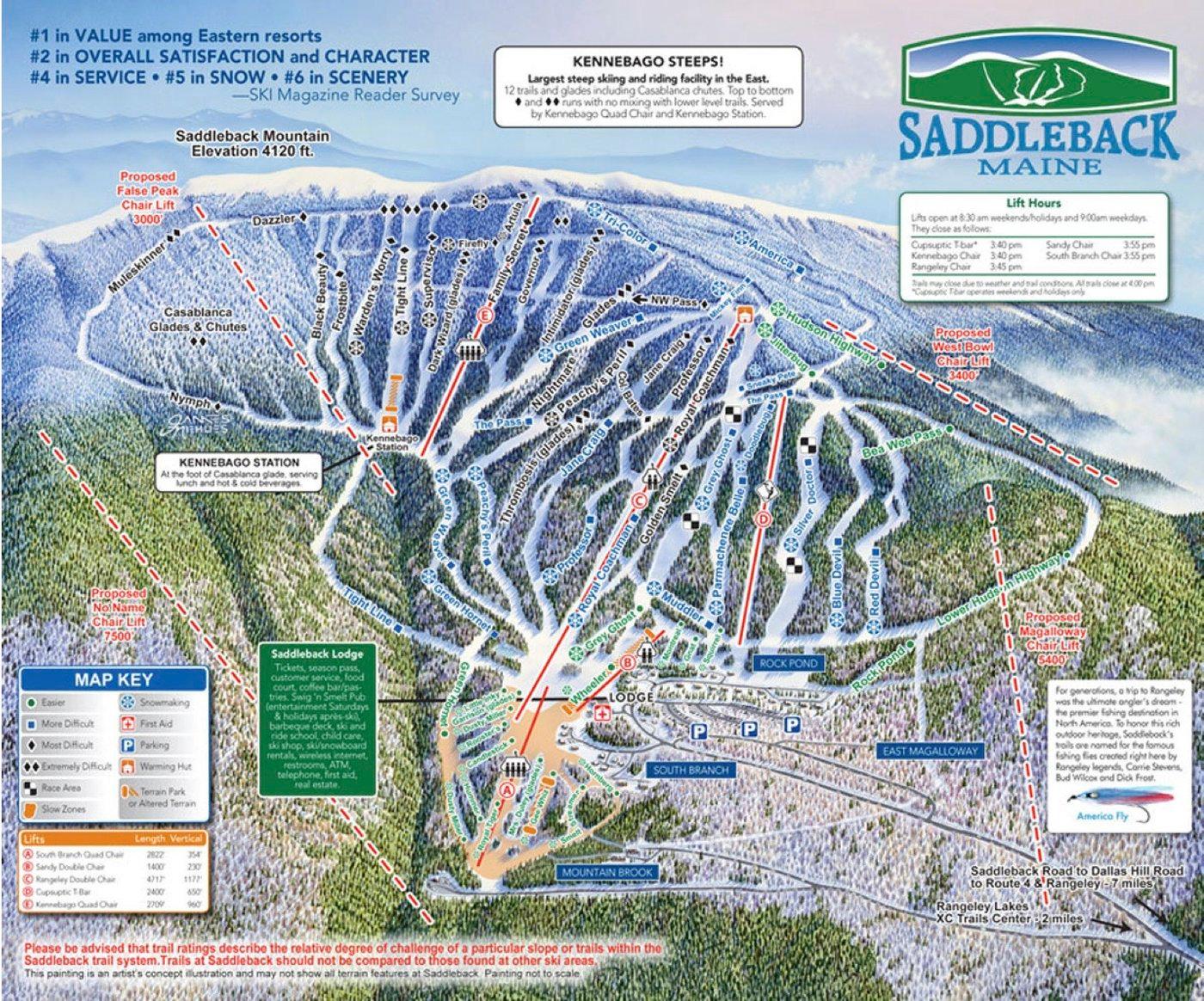 Saddleback Trail Map