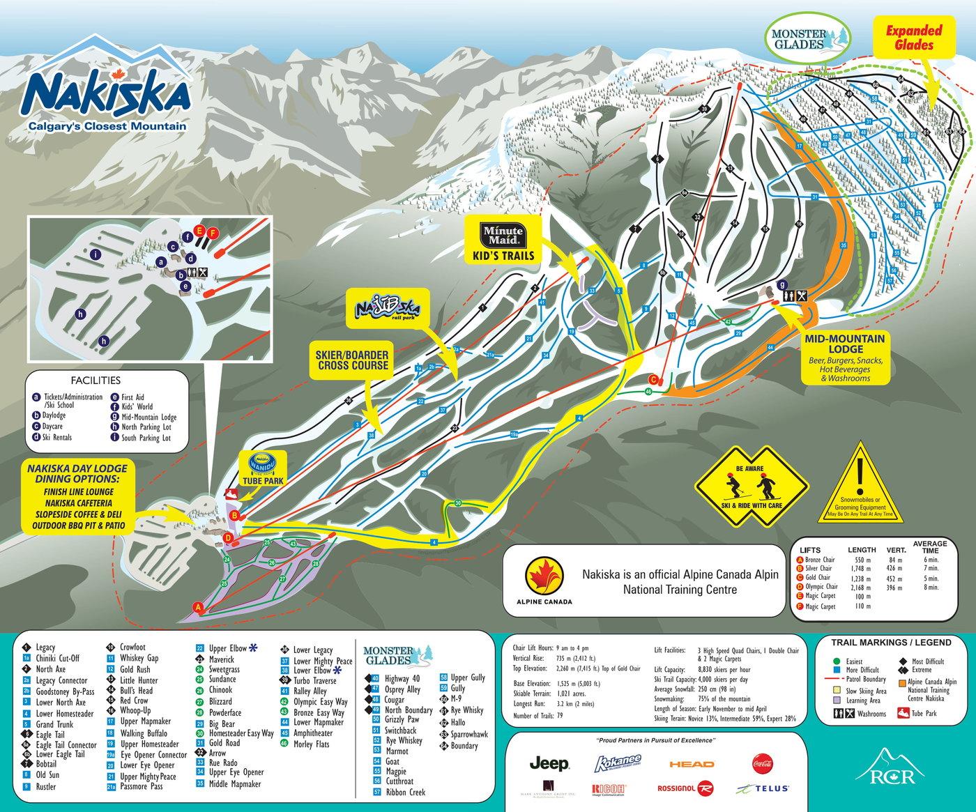 Nakiska Trail Map