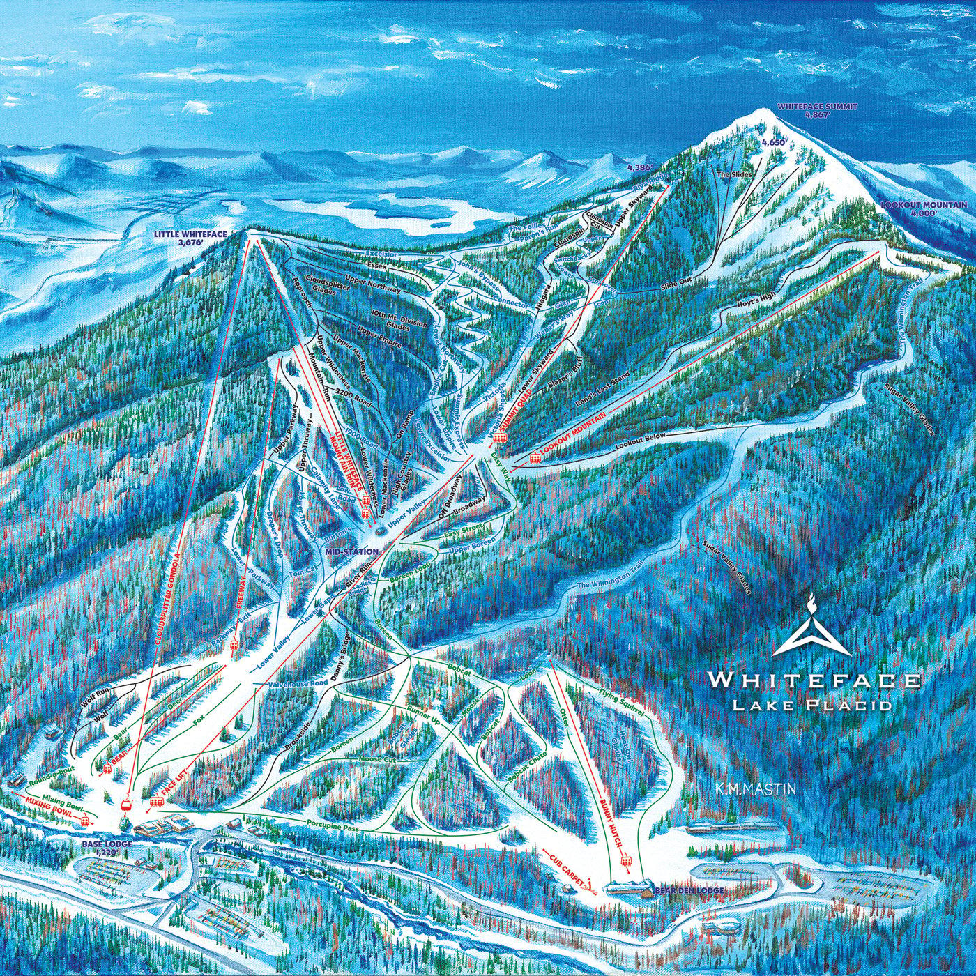 Whiteface Trail Map