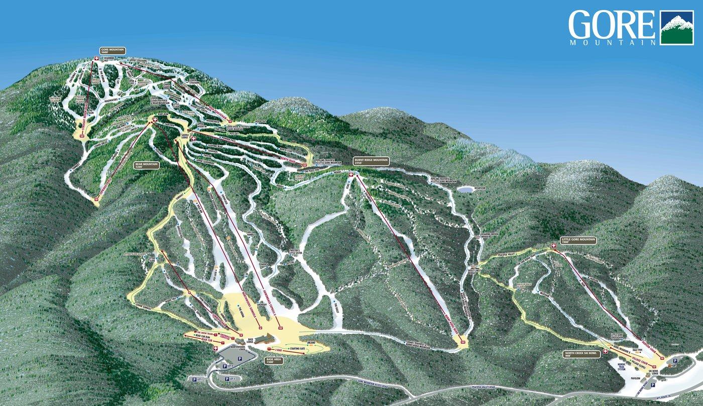 Gore Mountain Trail Map