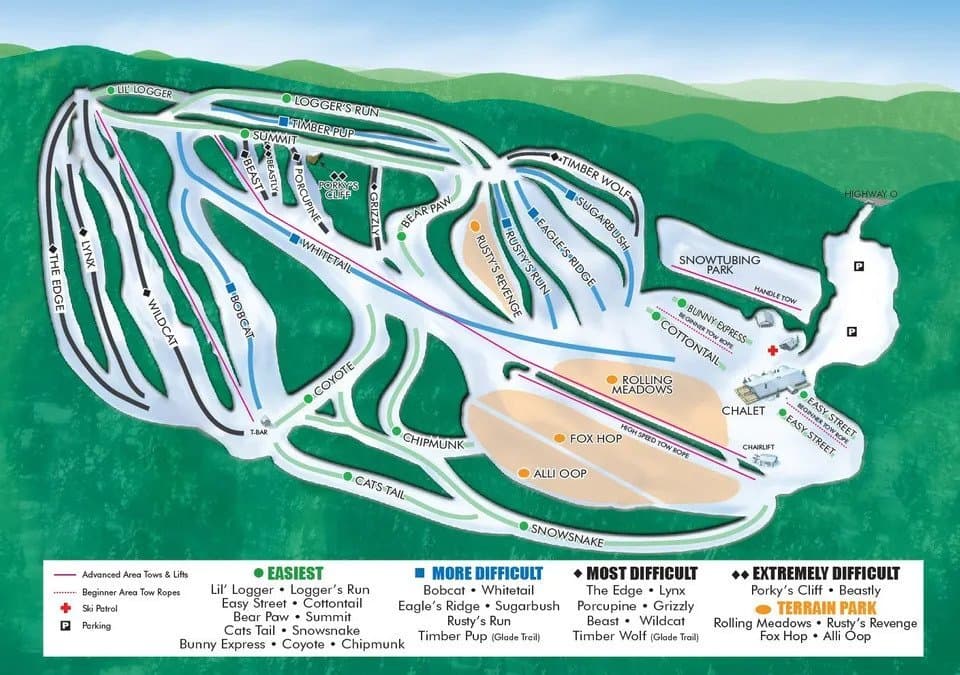 Christie Mountain Trail Map