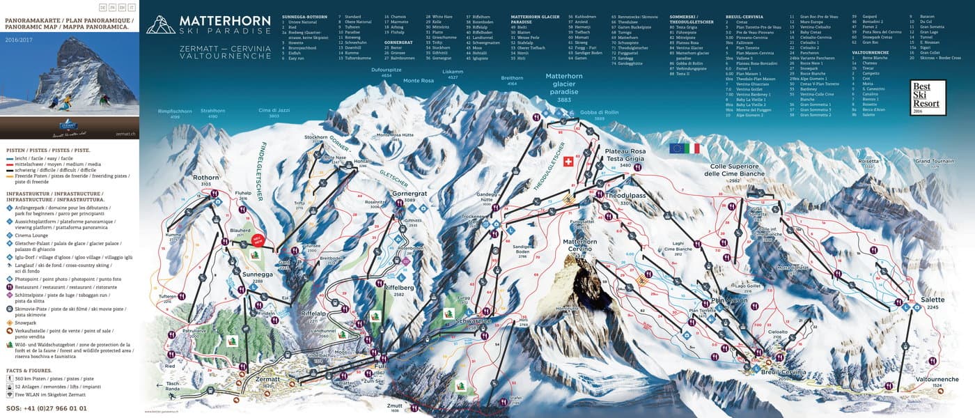 Zermatt Trail Map