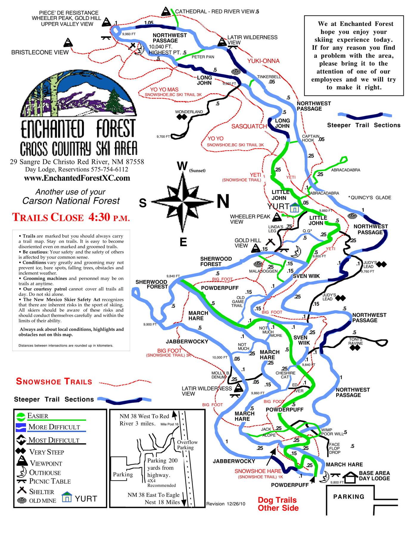 Enchanted Forest Trail Map