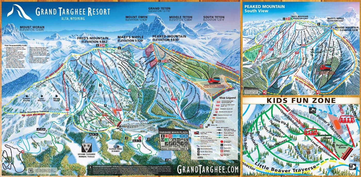 Grand Targhee Resort Trail Map