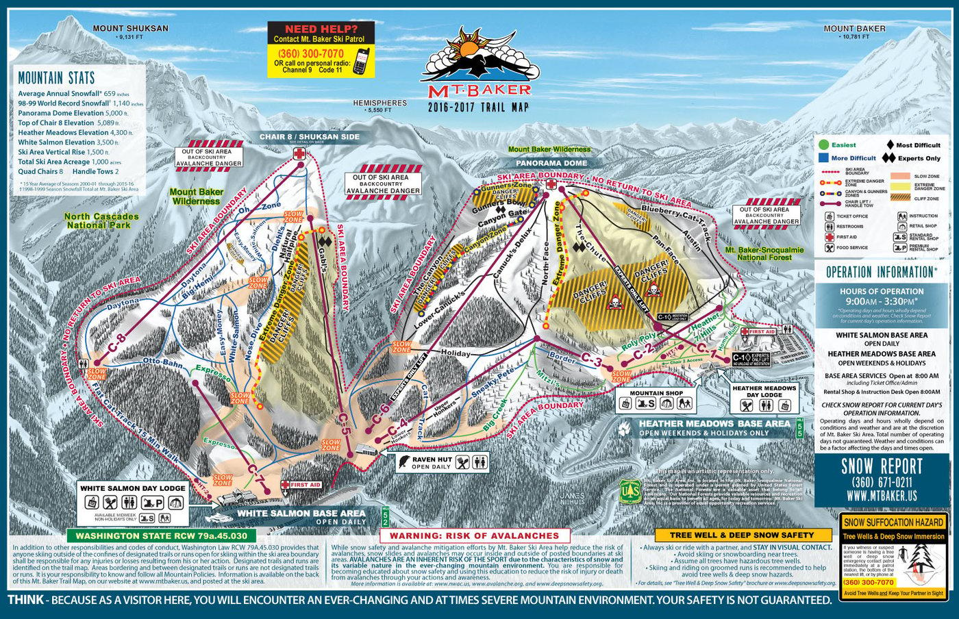Mount Baker Trail Map
