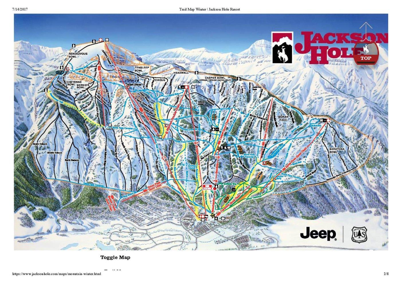 Jackson Hole Trail Map