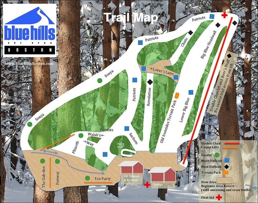 Blue Hills Trail Map